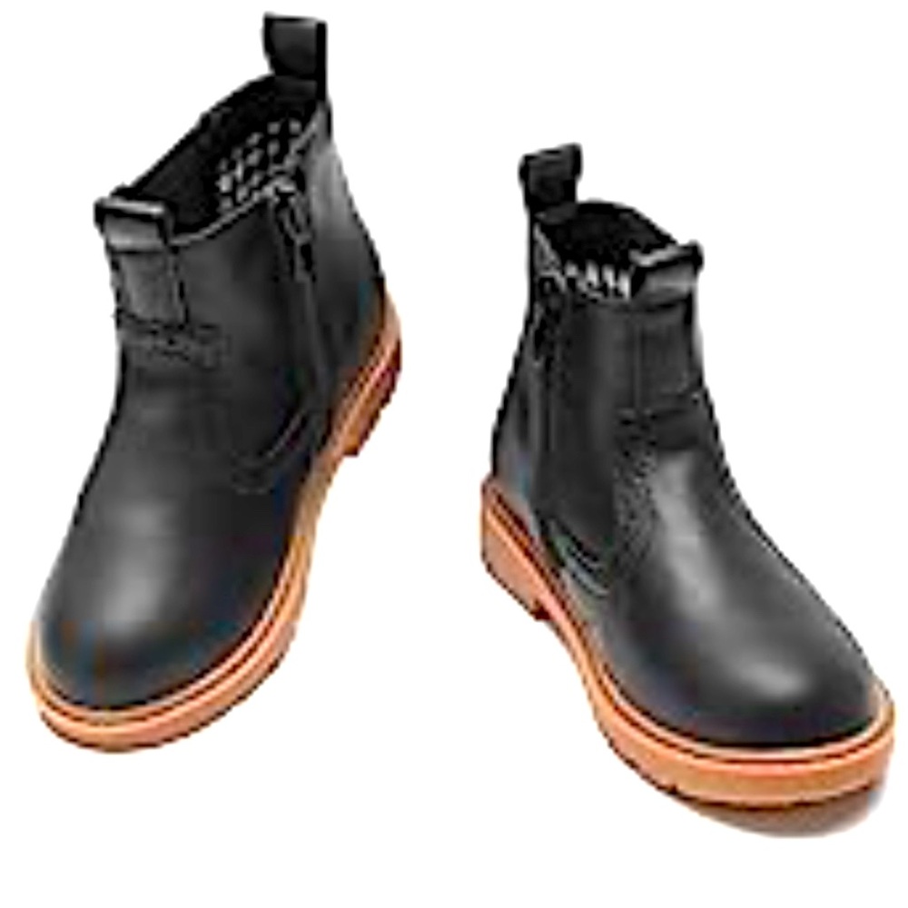 DADAWEN Waterproof Outdoor Side Zipper Comfort Chelsea|Combat Ankle Booties.